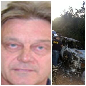 Camioneta hallada incinerada en PJC es de un ingeniero agrónomo que está desaparecido