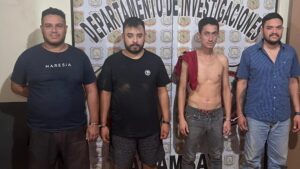 Tras persecución desde el Brasil, capturan en PJC a cuatro hombres con un vehículo robado