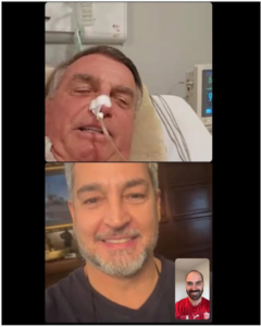 Bolsonaro habla por videollamada con Mario Abdo Benítez durante su internación