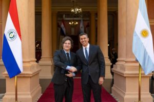 Tras reunión bilateral, Santiago Peña y Javier Milei resaltaron coincidencias en “ideas de libertad”