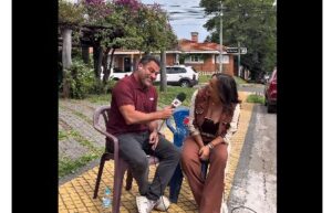 ¡Apénami! Larissa Riquelme recibió a equipo periodístico de TV brasileña