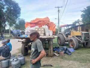 Nueva odisea en busca de alimentos de pobladores aislados en Fuerte Olimpo