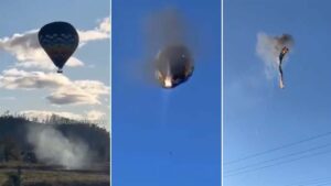 Ocho muertes muriendo cuando el fuego caliente dispara y 21 jinetes en Brasil