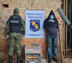 Un hombre fue detenido y se incautó crack tras un allanamiento en Pedro Juan Caballero