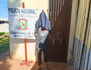 Joven con antecedentes fue detenido por hurto en una capilla en Pedro Juan Caballero