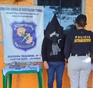 Allanamiento en Capitán Bado arroja una mujer detenida y droga incautada