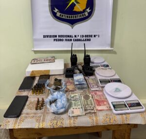 Allanan vivienda en Zanja Pytã y hallan drogas y evidencias vinculadas al microtráfico
