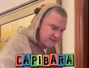 Video: Javier Zacarías Irún se disfrazó de “capibara” y desató todo tipo de comentarios