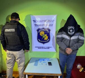 Detienen a joven por microtráfico de cocaína en Pedro Juan Caballero
