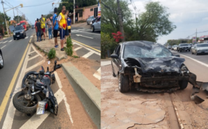 Aparatoso accidente de tránsito en Itauguá