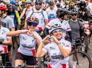 Con paseo ciclístico celebran Día Mundial Sin Auto