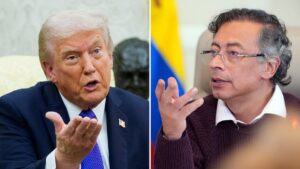 Las tensiones entre Trump y Petro se expanden a medida que los barcos de ataque llegan al Pacífico