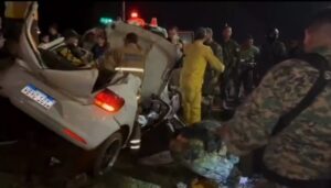 Vuelco deja un fallecido y tres heridos en Pedro Juan Caballero