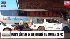 Pasajero llegó sin vida a la Terminal de Ómnibus de Pedro Juan Caballero