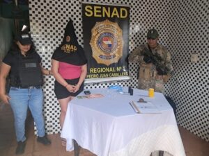 Detienen a una mujer por presunto microtráfico en Pedro Juan Caballero