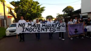 Marchan por la paz y la seguridad en Pedro Juan Caballero