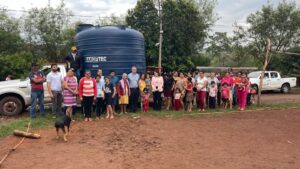 Intendente de Pedro Juan Caballero dona tanque de 20.000 litros a vecinos de San Lorenzo