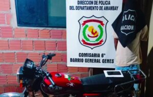 Aprehenden a joven que habría robado una motocicleta en Pedro Juan Caballero