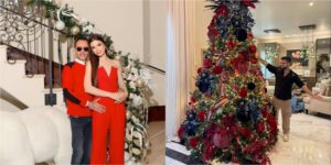 (GALERÍA) ¡Mañami el feroz árbol de Navidad que armó Nadia Ferreira con ayuda!