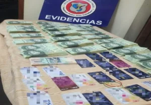Incautan casi G. 200 millones y una treintena de tarjetas de débito en Pedro Juan